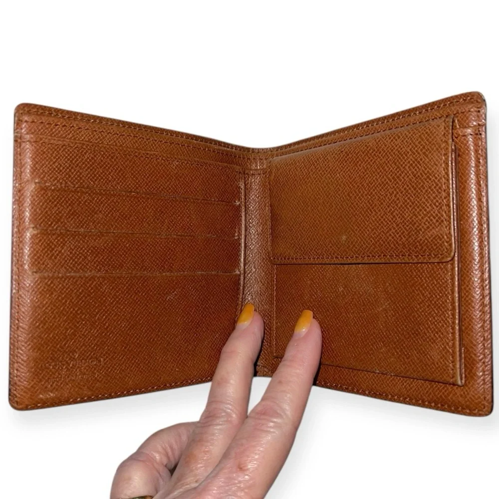 LOUIS VUITTON Monogram Portefeuille Marco Wallet Vintage Bifold Coin Pocket EUC